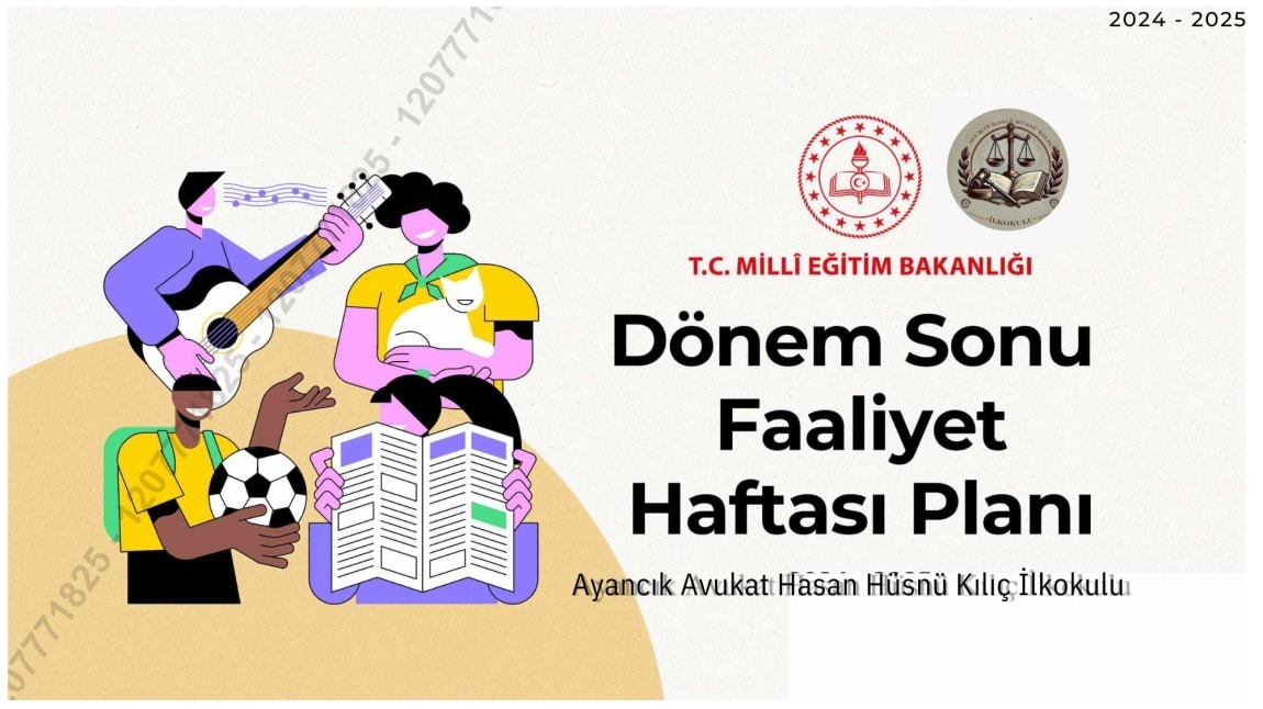 DÖNEM SONU FAALİYET HAFTASI PLANI